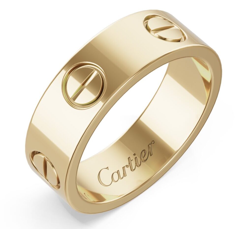 Cartier「LOVEリング、クラシックモデル」