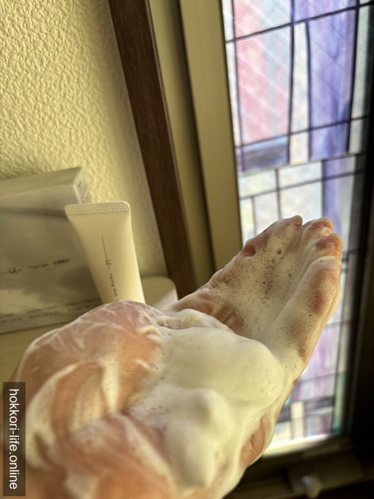 オルビスユードット ウォッシュの弾力泡